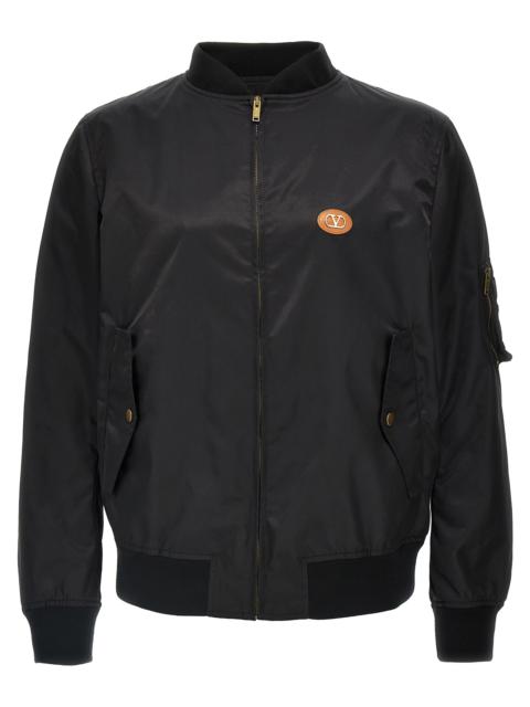 Valentino Valentino Garavani Men Valentino Garavani Logo Bomber Jacket