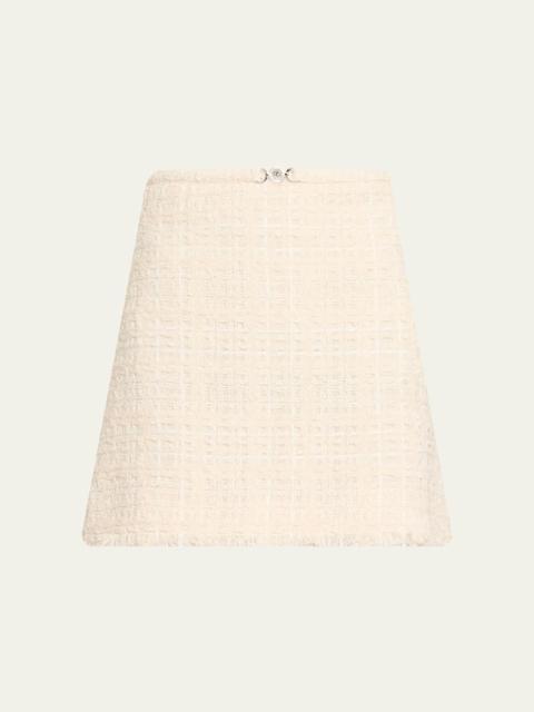 VERSACE Tweed Medusa '95 Mini Skirt