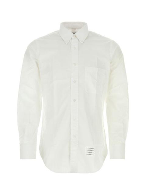 Thom Browne Man White Popeline Shirt