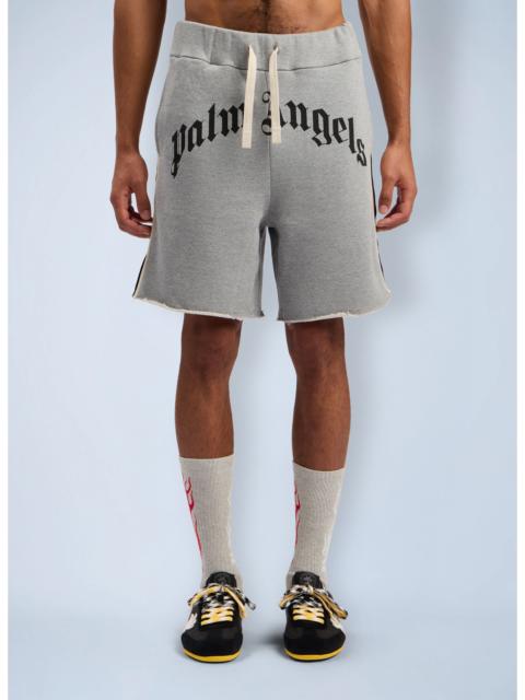Palm Angels Palm Angels Men Curved Logo Track Shorts