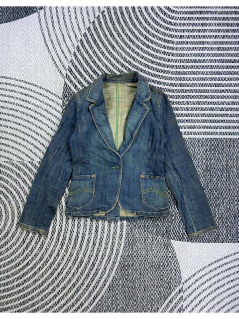 Other Designers Vintage LEE Single Button Blazer Style Denim Jacket