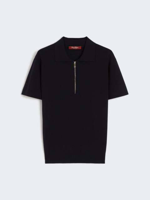 Max Mara TETI Viscose yarn polo shirt