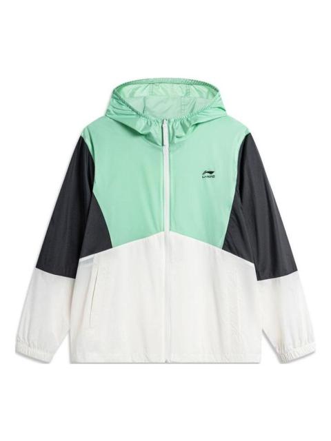 Li-Ning Li-Ning Color Block Windbreaker 'Mint Green White Black' AFDU363-4
