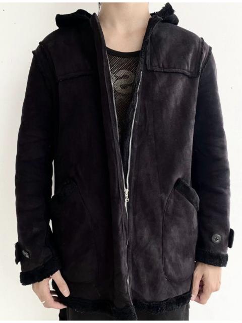 Yohji Yamamoto Yohji Yamamoto INED Homme Fur Suede Leather Jacket