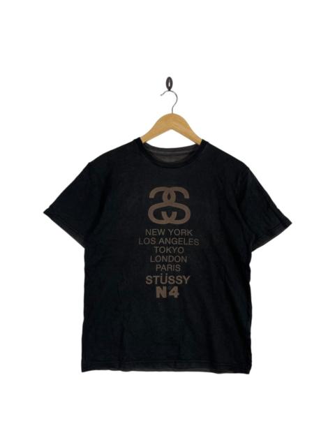 Stüssy Stüssy World Tour No.4 City Stack T-Shirt NY LA Tokyo London