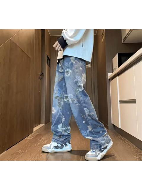 Japanese Brand - Floral Denim Pant