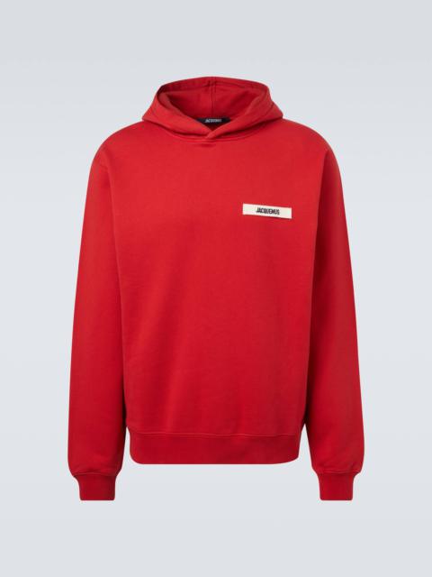 JACQUEMUS Gros Grain cotton fleece hoodie