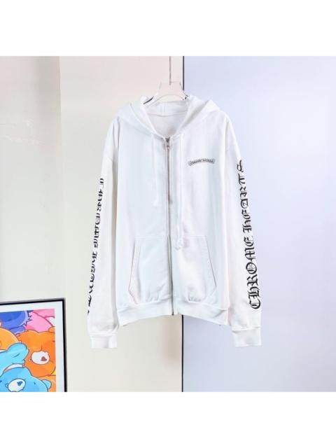 Chrome Hearts Chrome Hearts white printed hoodie jacket