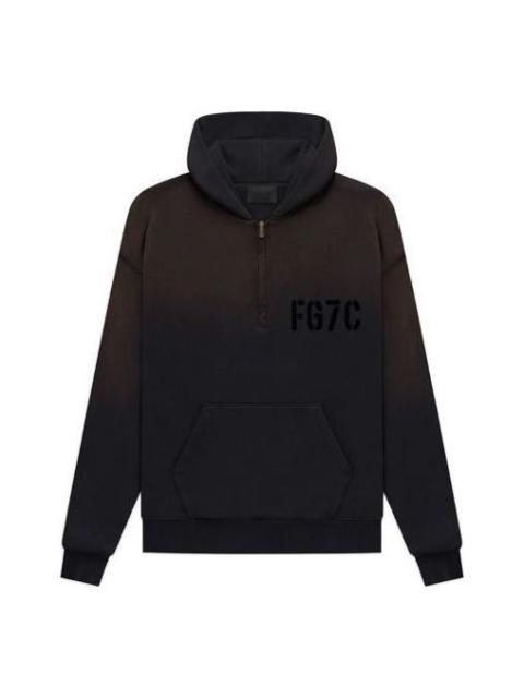 Fear of God Fear of God L/S Half Zip Hoodie 'Vintage Black' FG50-021FLC-010