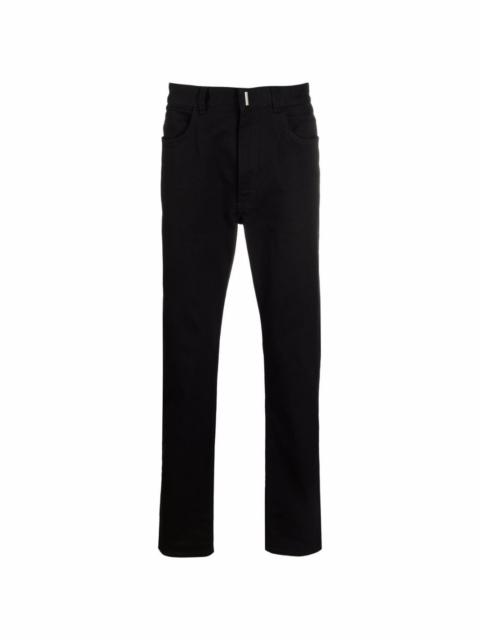 high-rise slim-fit jeans