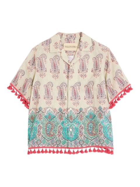 Valentino Valentino Garavani Men `Voyage Imaginaire` Bowling Shirt