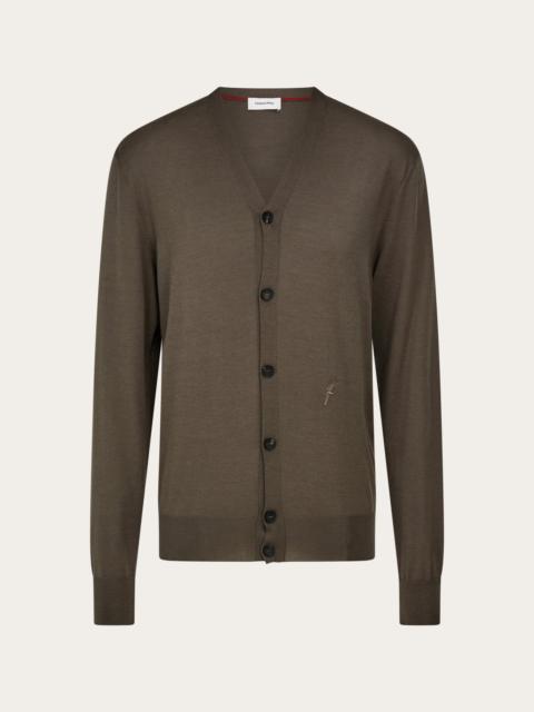 Silk blend cardigan