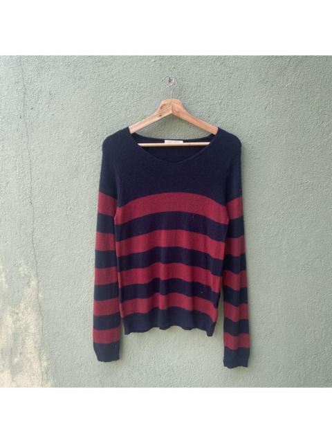 Other Designers Aran Isles Knitwear - Vintage Chocol Raffine Striped Knitwear Jumper