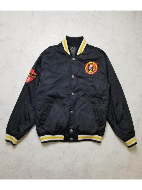 Other Designers Majestic 1948 Boston Braves MBL Vintage Bomber Jacket
