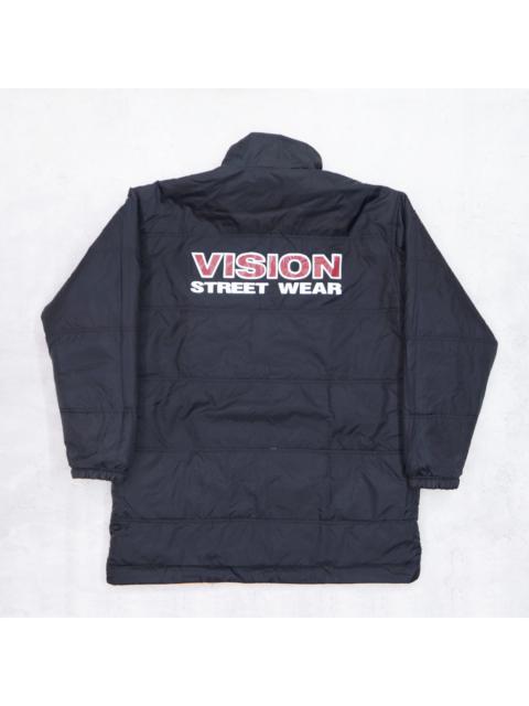 Other Designers Vintage 90s VISION STREET WEAR Skateboard Brand Big Logo Bomber Windbreaker Reversible Hoodie Jacket