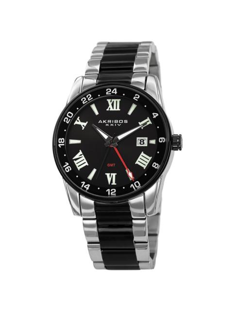 Other Designers Akribos XXIV Quartz Black Dial Men's Watch AK1055TTB