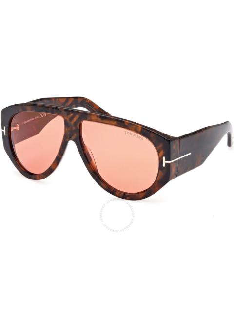 TOM FORD Tom Ford Bronson Red Pilot Men's Sunglasses FT1044 52S 60