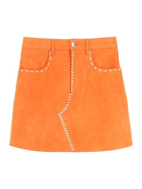 Marni Suede Mini Skirt