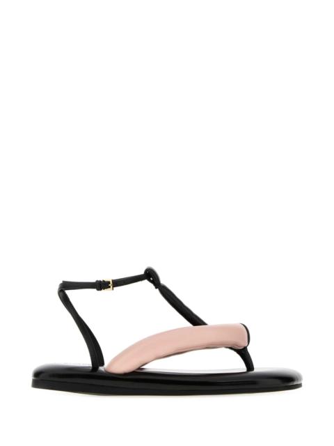 Givenchy Givenchy Women Two-Tone Leather Boudoir Thong Sandals