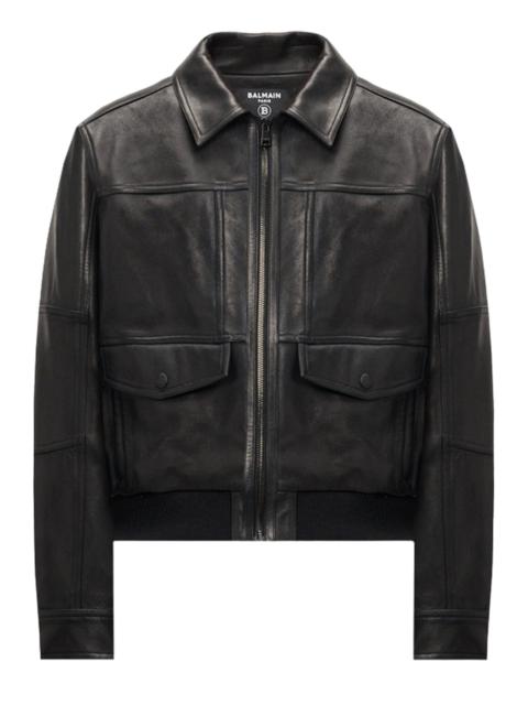 POCKET LEATHER JACKET