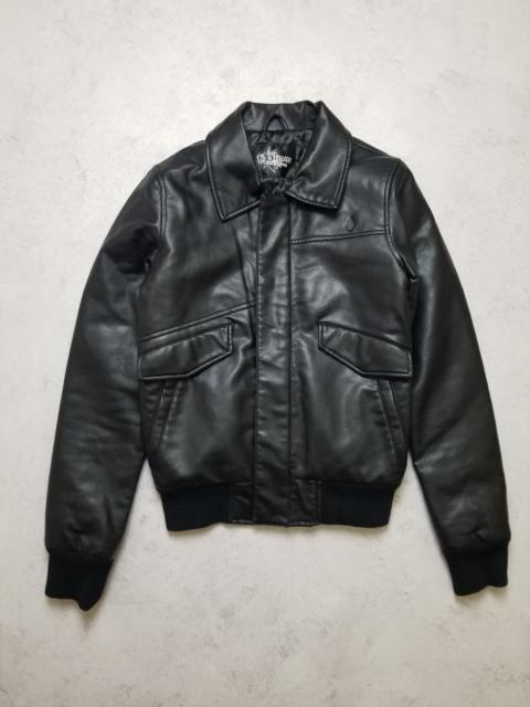 Other Designers Volcom Entertainment Faux Leather Biker style rider jacket