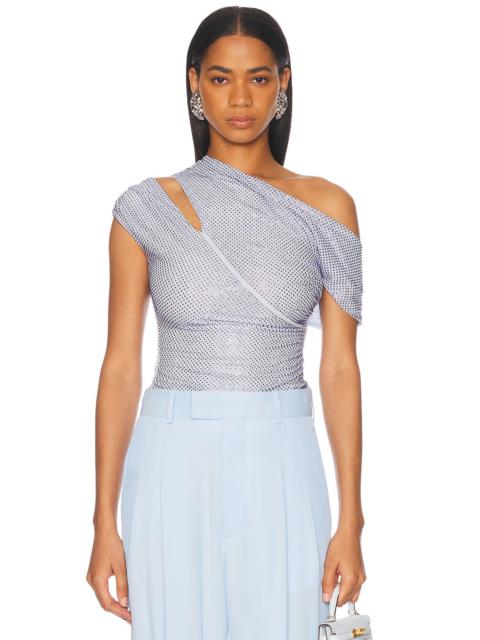 self-portrait Rhinestone Top