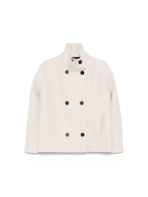 double-breasted wool jacket