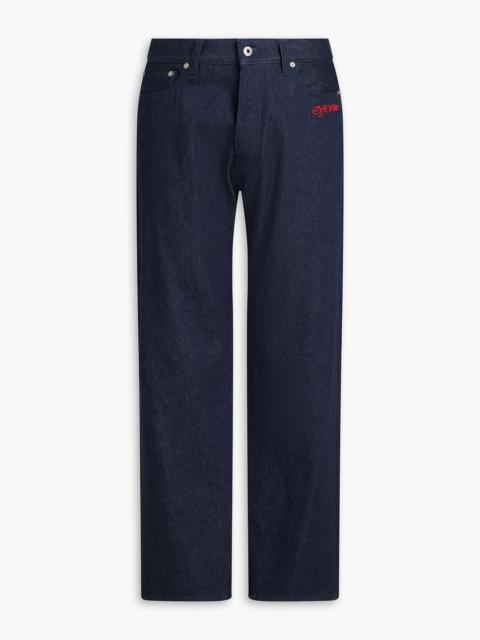 Off-White Embroidered denim jeans