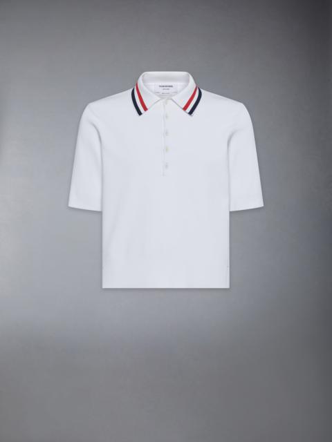 Thom Browne STRETCH VISCOSE TENNIS POLO