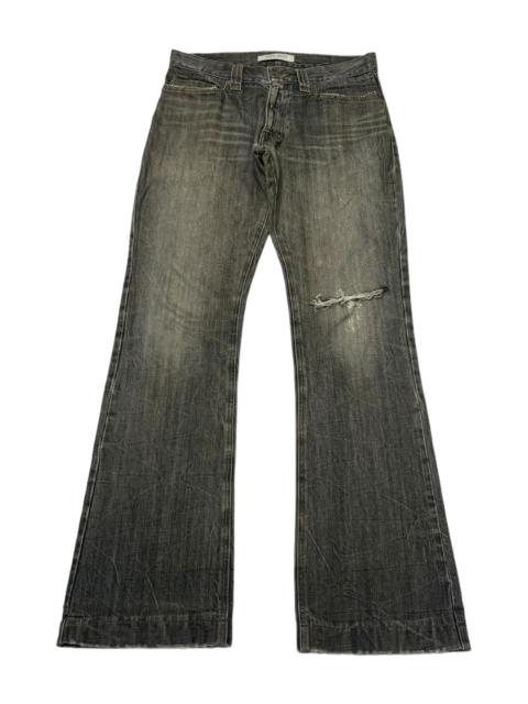 Miu Miu PRADA Flared Distressed Denim Jeans