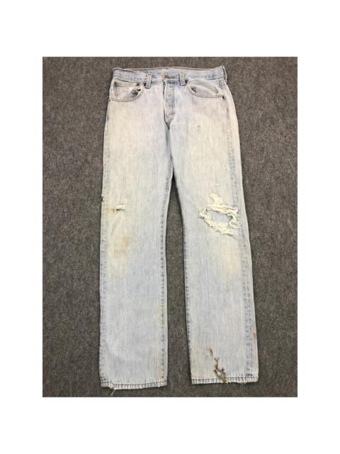 Other Designers Vintage - Vintage Levis 501 Distressed Lightwash Denim