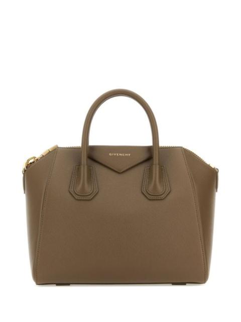 Givenchy Woman Cappuccino Leather Small Antigona Handbag