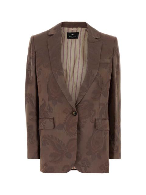 Etro Etro Women Embroidered Jacquard Blazer