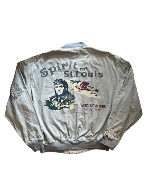 Other Designers VERY RARE VINTAGE JACKET FLIGHT BOMBER AMECO PRINTED PAINTED