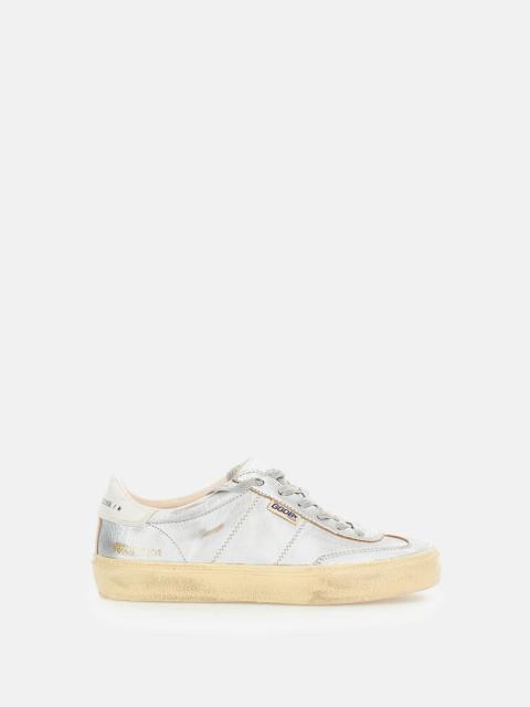 Golden Goose SOUL-STAR SILVERED SNEAKERS