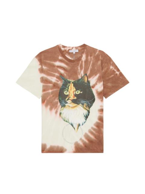 JW Anderson Cat-Print Tie-Dye T-Shirt