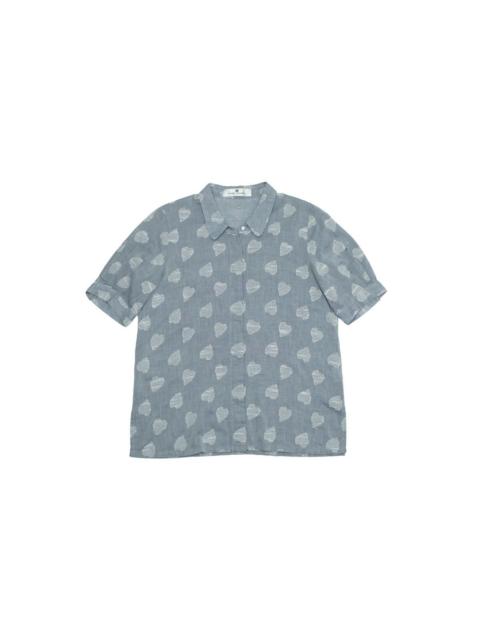 Balmain 90s Balmain Chambray Love Stitch Shirt