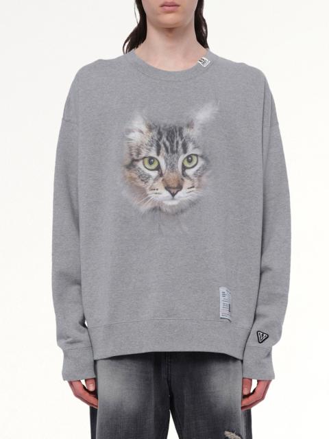 Maison MIHARAYASUHIRO Cat Printed Pullover in Gray
