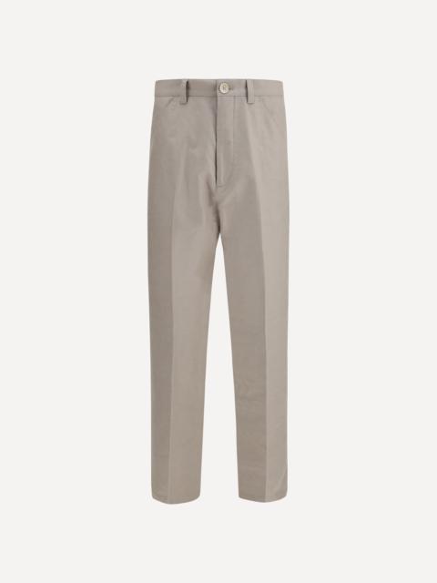 Brunello Cucinelli Trousers tailored in cotton with belt loops