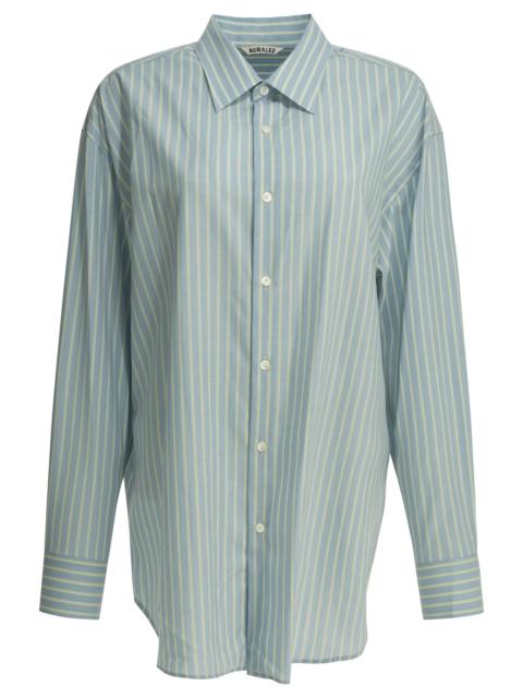 AURALEE Auralee Super Fine Wool Shirt Light Blue
