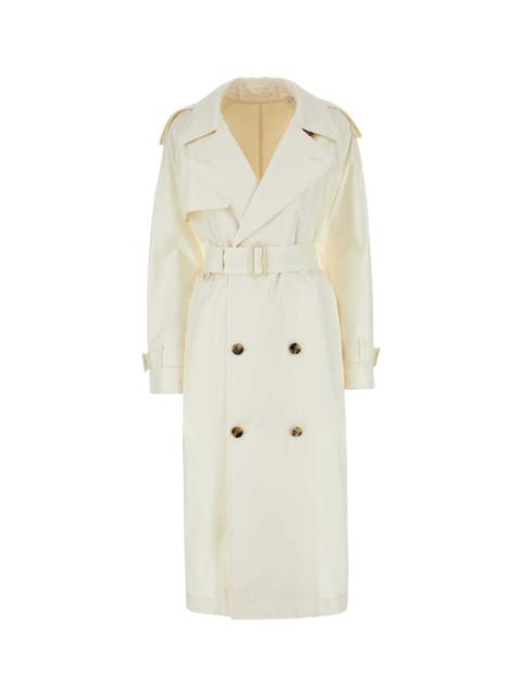 Burberry Burberry Women Ivory Silk Trench Coat