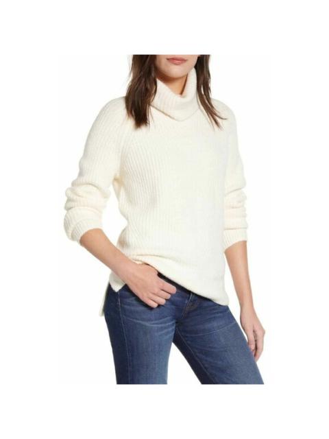 Madewell Sweater Mercer Turtleneck Ivory White Knit Pullover Sz XS NWT