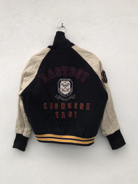 Other Designers Japanese Brand - East Boy Lacrosse East Embroidered Big Logo Varsity Jackets