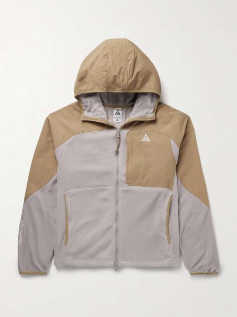 ACG Wolf Tree Panelled Polartec® Fleece and Nylon Hooded Jacket