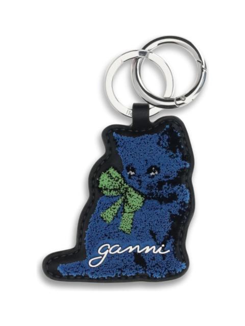 GANNI Kitty Keyring