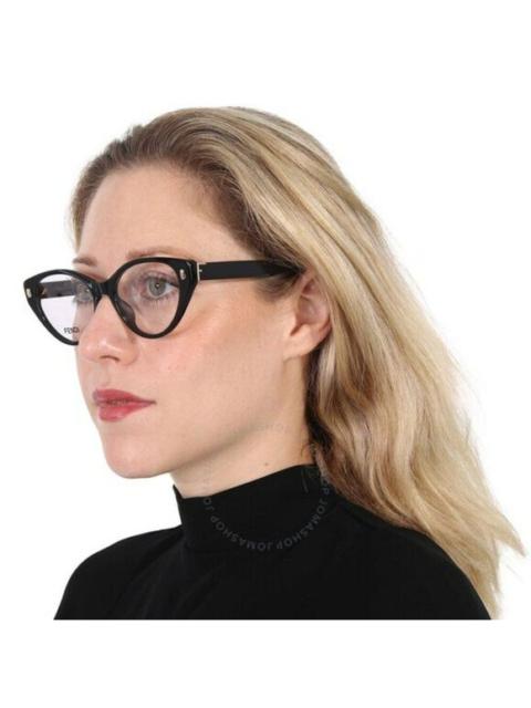 FENDI NEW Fendi FE50020I FIRST 001 Shiny Black Women Cat Eye Eyeglasses