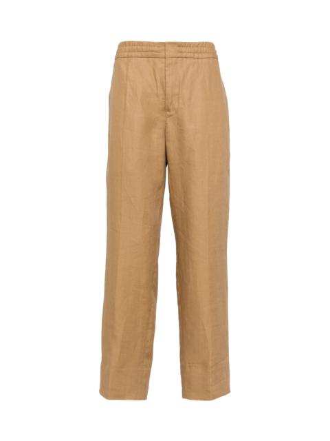 ZEGNA ELASTICATED SLIM-FIT TROUSERS