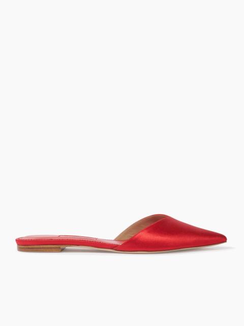 CAROLINA HERRERA Satin Flat Mule