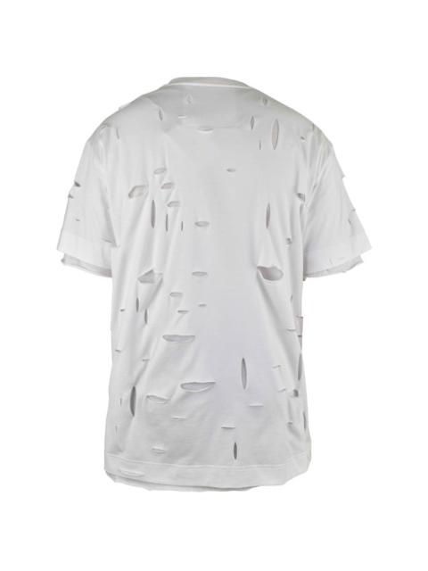 Givenchy Givenchy Men 2 Layers Hole T-Shirt