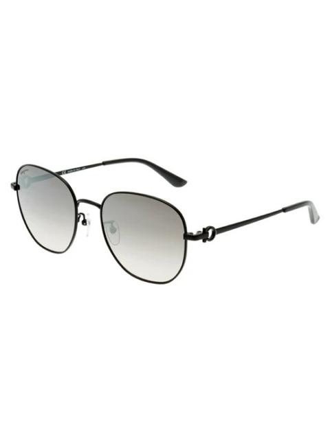 FERRAGAMO Ferragamo Grey Gradient Square Ladies Sunglasses SF210SK 001 58